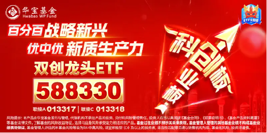 暴拉10%！双创龙头ETF（588330）“大暴走”！科创50+创业板指再度携手狂飙，寒武纪-U涨停封板！