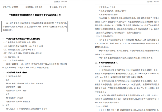 对赌纠纷，人事牵涉，中泰创投起诉“关联方”？