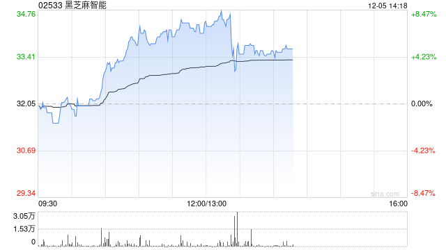 黑芝麻智能早盘涨逾6%创上市新高 下周一正式进入恒生综指