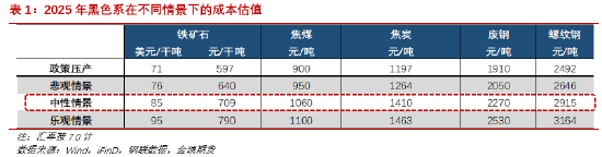 金瑞期货2025年报观点合集：黑色系